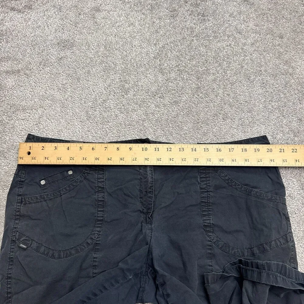 Zerres Outdoor Cargo Shorts Mens 48 Normal Faded Black Cotton Casual Camping